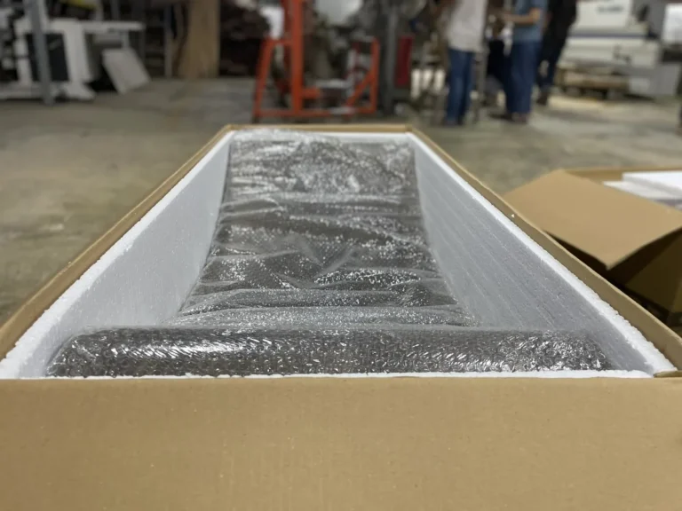 Verpackte Liege im Exportkarton