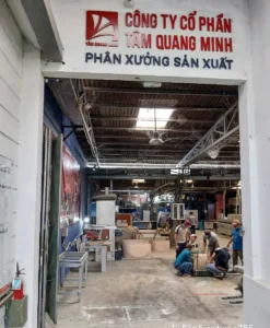 Lối vào phân xưởng sản xuất Công ty Cổ phần Tâm Quang Minh tại Xuân Phú