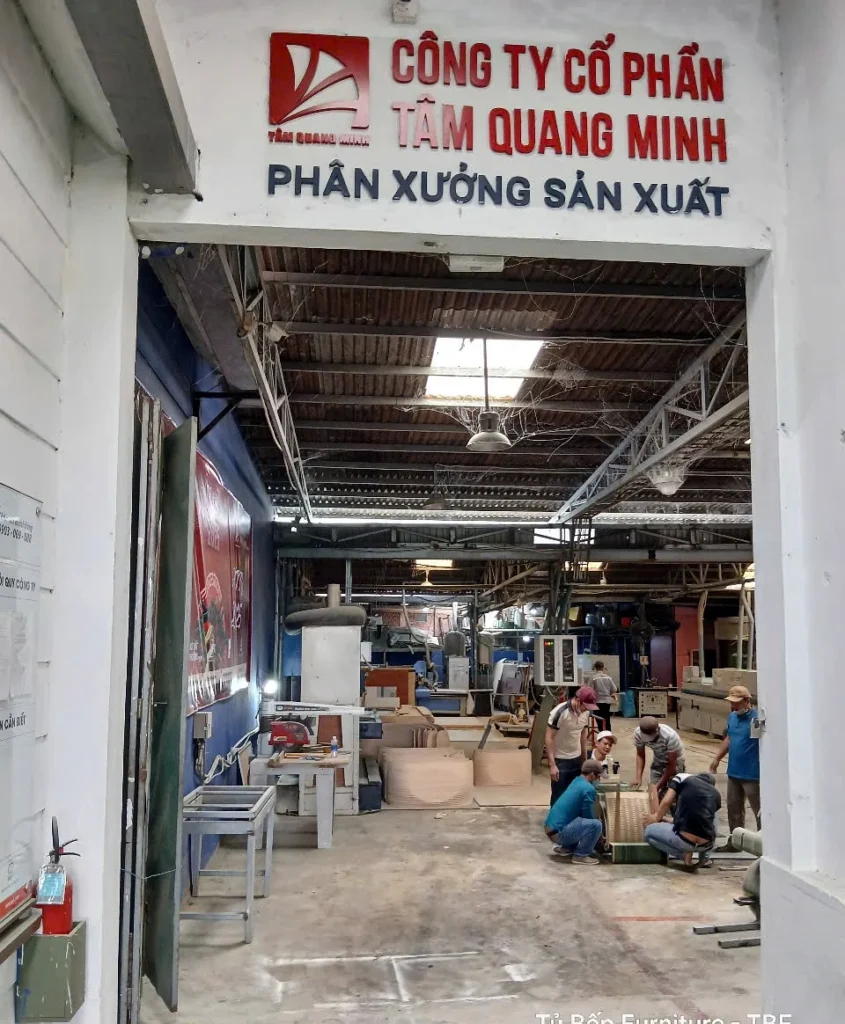 Phân xưởng sản xuất của Tâm Quang Minh tại Xuân Phú, Đà Nẵng.