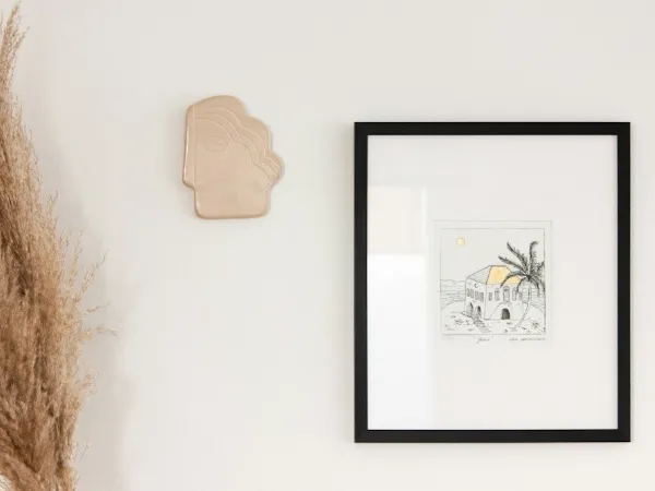 Illustrative image: slim black wooden frame