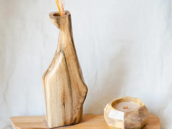 Illustrative image: wooden decor objects